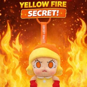 💛🔥Pop Mart Angry Molly Yellow Fire SECRET Confirmed Blind Box💛🔥